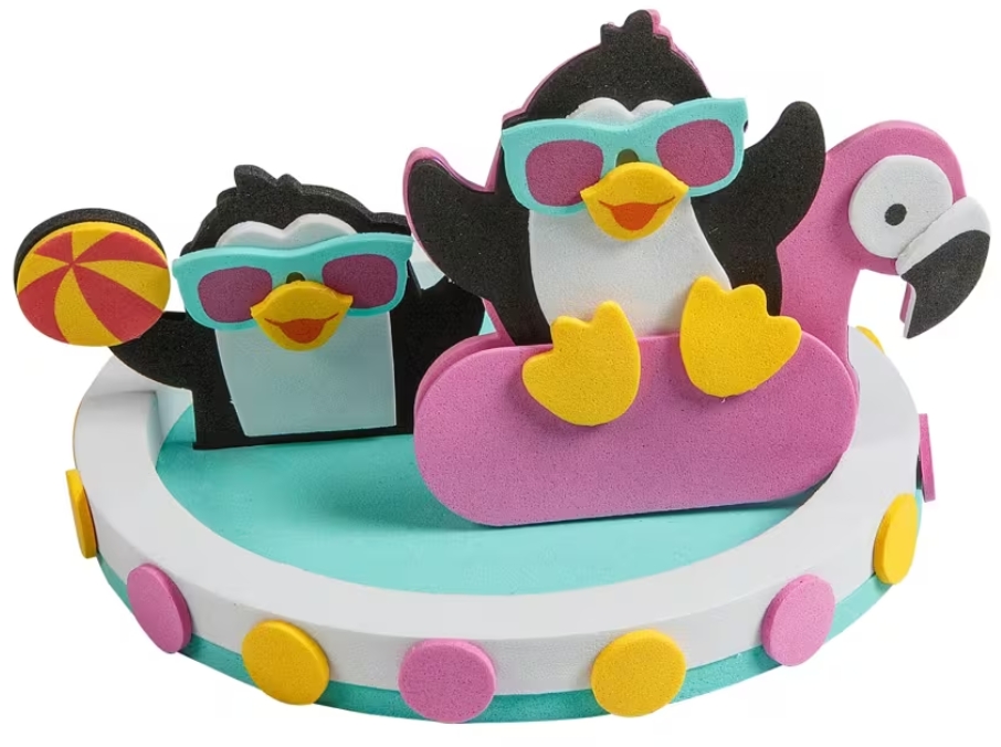 Penguin foam take & make craft