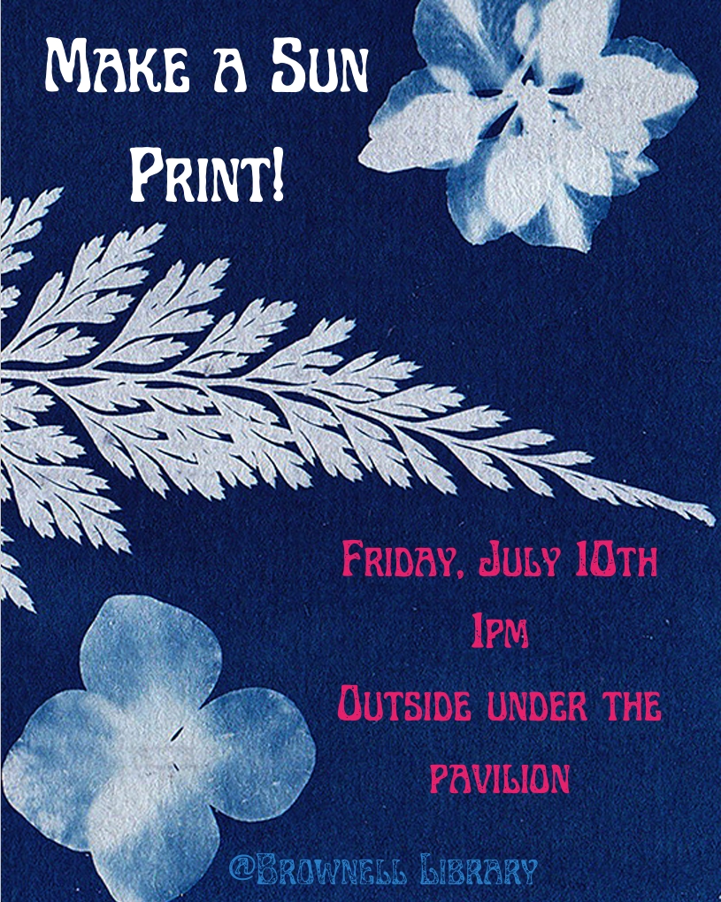Picture of flyer for Making a Sun Print 