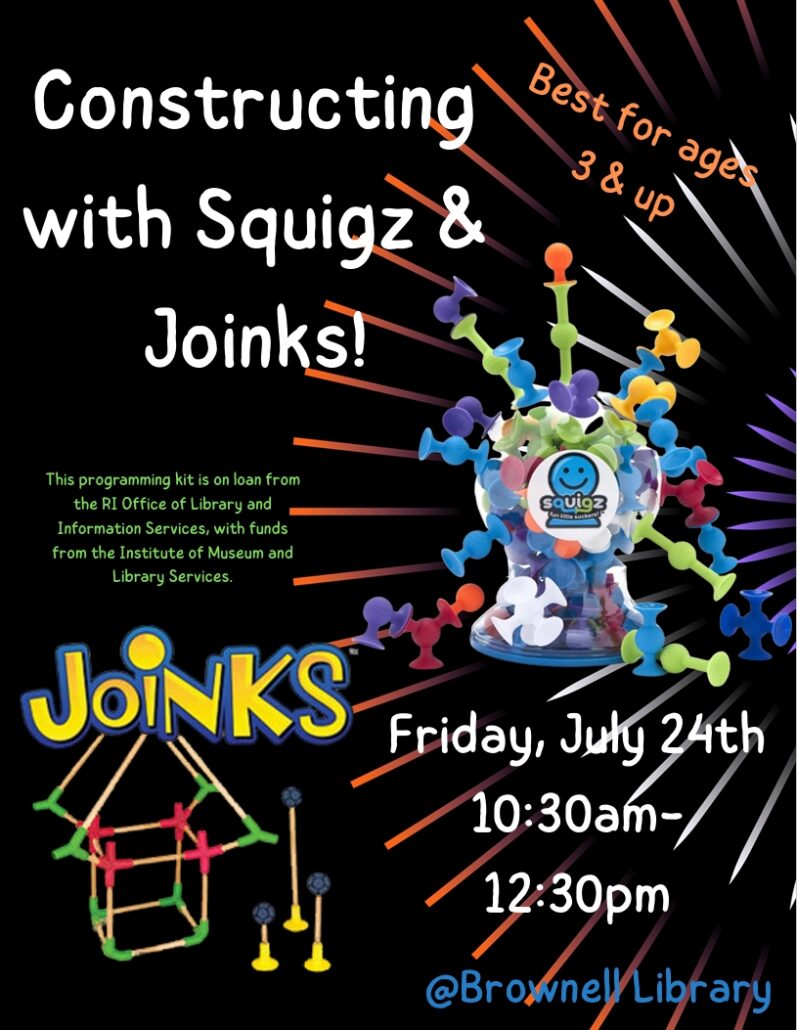 Picture of flyer for Squigz & Joinks program