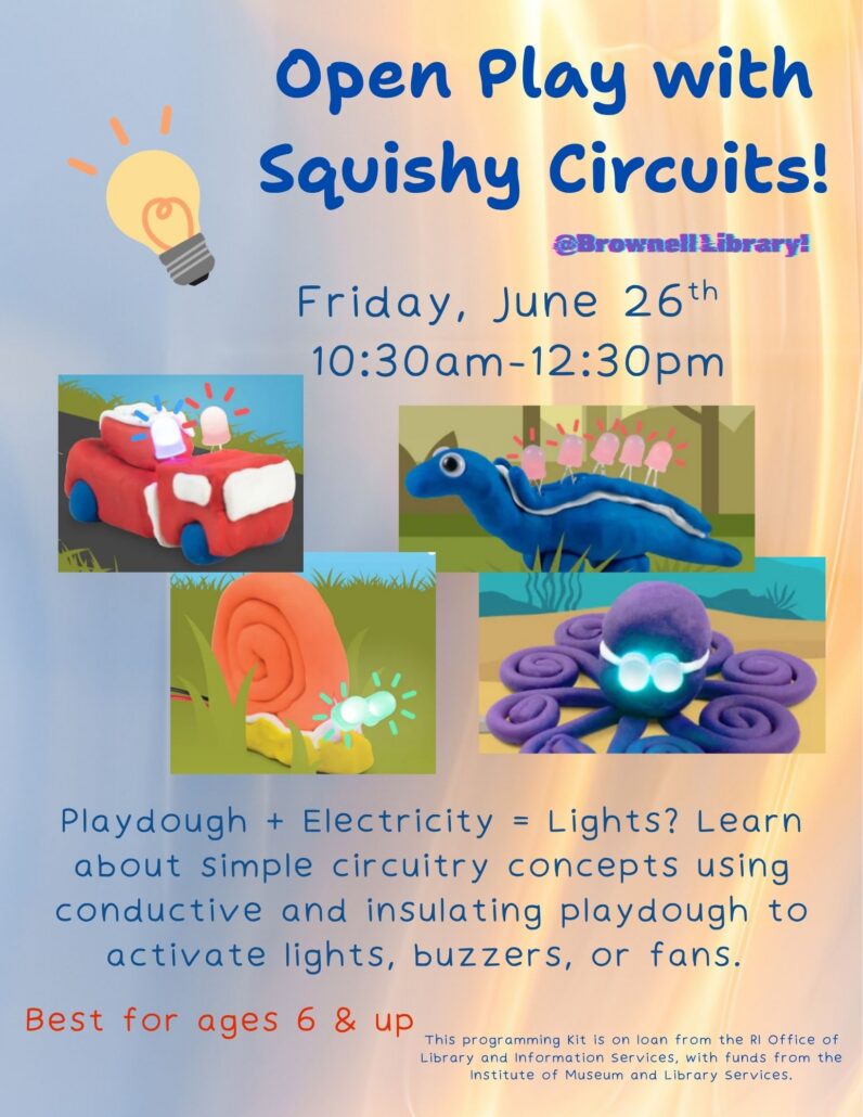 Picture of a flyer for a Squishy Circuits program